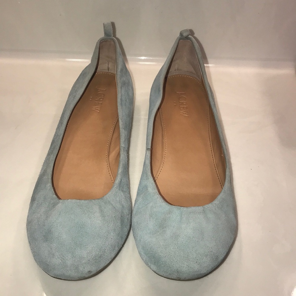 J Crew Anya Suede Ballet Flats